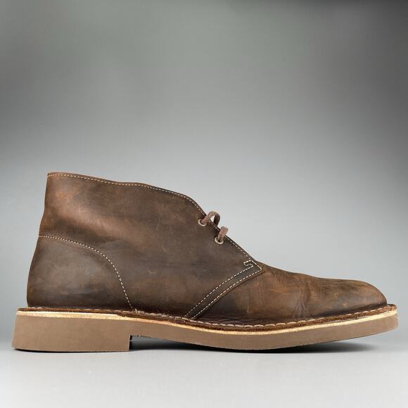 Clarks Bushacre Mens Size 11 Brown Leather Chukka Ankle Boots Lace Up Casual GUC - Picture 5 of 9